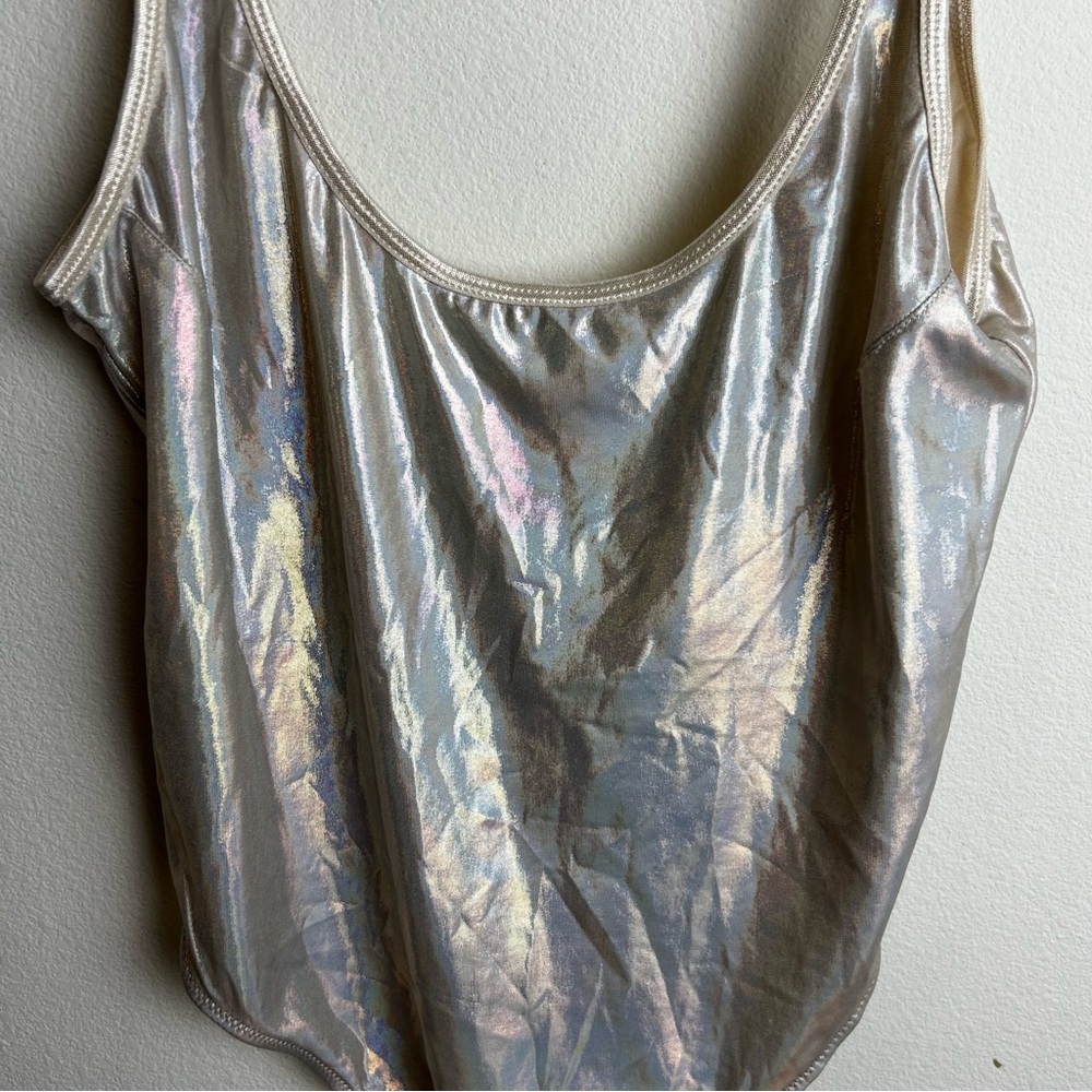 NWT Urban Outfitters Out from Under Crystalline Holigraphic bodysuit size: S - Picture 6 of 15